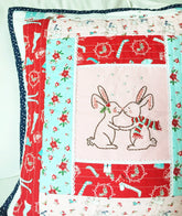 Kissing Bunnies Embroidery Pattern - PDF